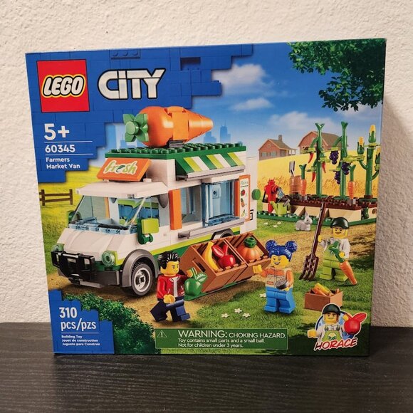 LEGO City Farmers Market Van 60345 Building Set Food Truck Farm Van Vegetables R - Picture 2 of 13